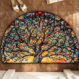 Cómodo estilo americano transfronterizo semicircular 1,5mm grueso terciopelo de cristal lavable alfombra de piso de <span class=keywords><strong>entrada</strong></span> agua para el hogar - Product Image 2