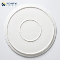 Vente en gros de vaisselle pour hôtel et restaurant Texture de roche mate personnalisée Plats et assiettes à salade en poterie Plateau de nourriture Platos rond pour banquet