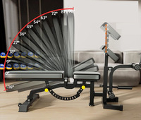 Banc utilitaire multifonctionnel de musculation réglable pour musculation