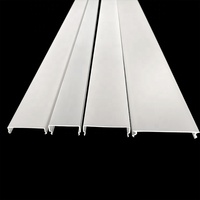 Profils en plastique, tubes d'extrusion LED, diffuseur de lumière linéaire en acrylique, couvercle de lumière en plastique PC transparent, tube diffuseur LED en polycarbonate