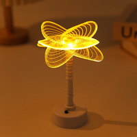 Lampe de table LED de luxe simple en acrylique, cadeau créatif, ambiance moderne, minimalisme, forme de tournesol, décoration de chambre de fille