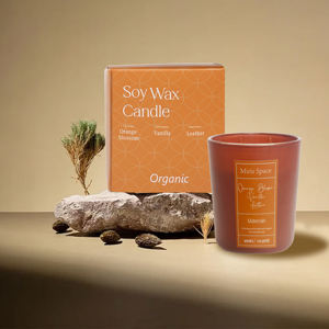 Grosir lilin Natal mewah stoples kotak kaca lilin kedelai kustom aromaterapi aroma pribadi Label beraroma lilin Set hadiah - Product Image 6