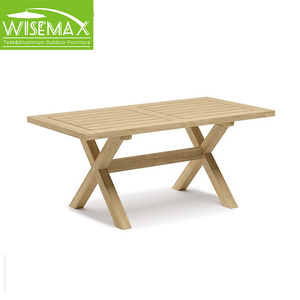 WISEMAX FURNITURE Hot Sale Outdoor Furniture Waterproof <strong>Teak</strong> Wood Patio <strong>Dining</strong> <strong>Table</strong> and Chairs Set Restaurant Chair for Garden - Product Image 6
