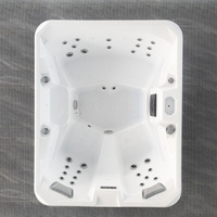 Bain à remous extérieur intelligent moderne, spa en acrylique avec système Balboa, baignoire de massage pour hydrothérapie, idéal pour jardin et villa
