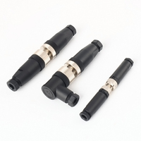 Connecteur M12 3-4 Core 5-Hole 8-Pin Mâle Femelle Sans Soudure Étanche Aviation Plug Socket Vis Encodeur pour FPC