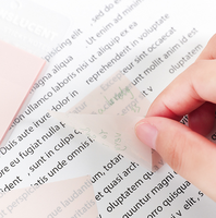 Notes autocollantes transparentes personnalisées imprimées par le fabricant, colorées, mignonnes, à déchirer, pour liste de choses à faire