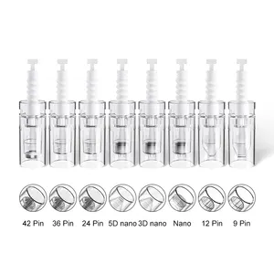 OEM Derma ปากกาตลับหมึก9/ 12/ 36/ 42/ 3D/5D นาโนบำบัดดาบปลายปืน Meso Microneedle Dermapen ตลับเข็มสำหรับ A6ความงาม Meso