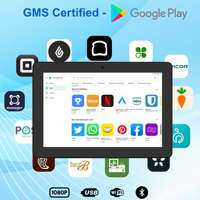 Nuevo diseño 10,1 pulgadas Android 11 Caja registradora sistema POS código QR RK3568 2 + 16Gb autoservicio tableta pago cartel Digital
