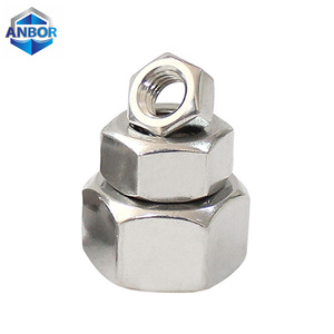 Écrou hexagonal DIN 934 M3-M12 en acier de qualité 8, zingué, pour la construction de machines ANBOR - Product Image 4