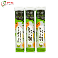 Comprimés effervescents multivitaminés pour adultes, marque privée OEM, vitamine C, complexe B, sans sucre, soutien immunitaire, énergie