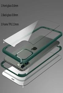 Leyi 360 <span class=keywords><strong>Avant</strong></span> et Arrière Double Face En Verre Trempé Couverture Adsorption TPU Cadre Téléphone étui pour <span class=keywords><strong>iphone</strong></span> <span class=keywords><strong>11</strong></span> 12 <span class=keywords><strong>Pro</strong></span> <span class=keywords><strong>Max</strong></span> - Product Image 4