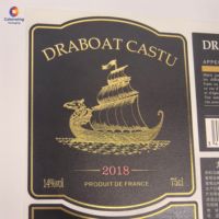 Etiquetas de Licor de Papel Sintético con Textura de Lujo, Resistentes al Aceite, Impresión Personalizada de Alta Definición, Etiquetas de Vino de Alta Calidad para Bebidas
