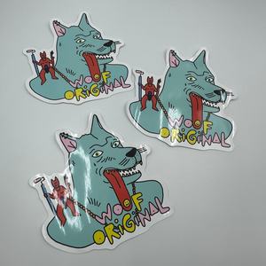 Autocollant personnalisé en vinyle 50x50mm, adapté aux étuis à pilules, aux jouets, holographique, imperméable, auto-adhésif, pour bouteilles d'eau, verre, impression - Product Image 6