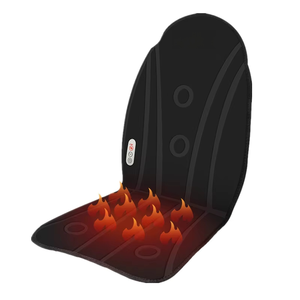Meilleures ventes : Coussin de <span class=keywords><strong>massage</strong></span> pour siège de voiture avec 3 nœuds vibrants et thérapie chauffante - Product Image 3