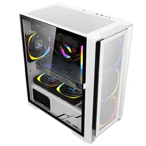 2022 Nieuwe Ontwerp Fabriek Gaming Computer Case Atx Pc Case Hd Usb3.0 Gehard Glas Computerkast & Torens Server Chassis