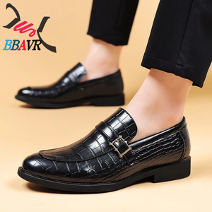 Mocasines de Cuero Genuino para Hombre BBAVR, con Hebilla y Punta Cuadrada, Estampado Animal, Zapatos de Vestir, Casuales de Oficina, para Todas las Temporadas - Product Image 3