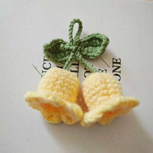 手作りパープルコンヴァラリアかぎ針編みオーキッドベルデコレーションかわいいかぎ針編みフラワーフラワーバレンタインデーと新年 - Product Image 4