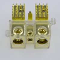 Bornier à vis plaqué or pour amplificateur de puissance automobile, borne de circuit imprimé