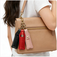 Trousse de Maquillage Portable en PU pour Rouge à Lèvres, Ultra Légère, Tendance Campus Jeunesse, Boîte de Rangement, Cadeau Idéal, Porte-Monnaie