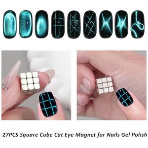 Imán para Uñas 3D con Efecto Ojo de Gato, 27 Piezas de 5mm, Juego de Cubo de Rubik, Herramienta Magnética de Doble Cara para Diseño de Uñas de Gel, Manicura Profesional - Product Image 3