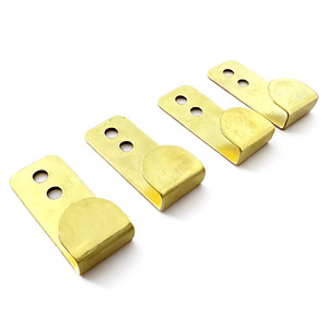 Gold Plated Metal Seven Shape <b>Hook</b> 25.6mm Length Double Hole For Mirror Cross Stitch Hanging Accessories - Product Image 2