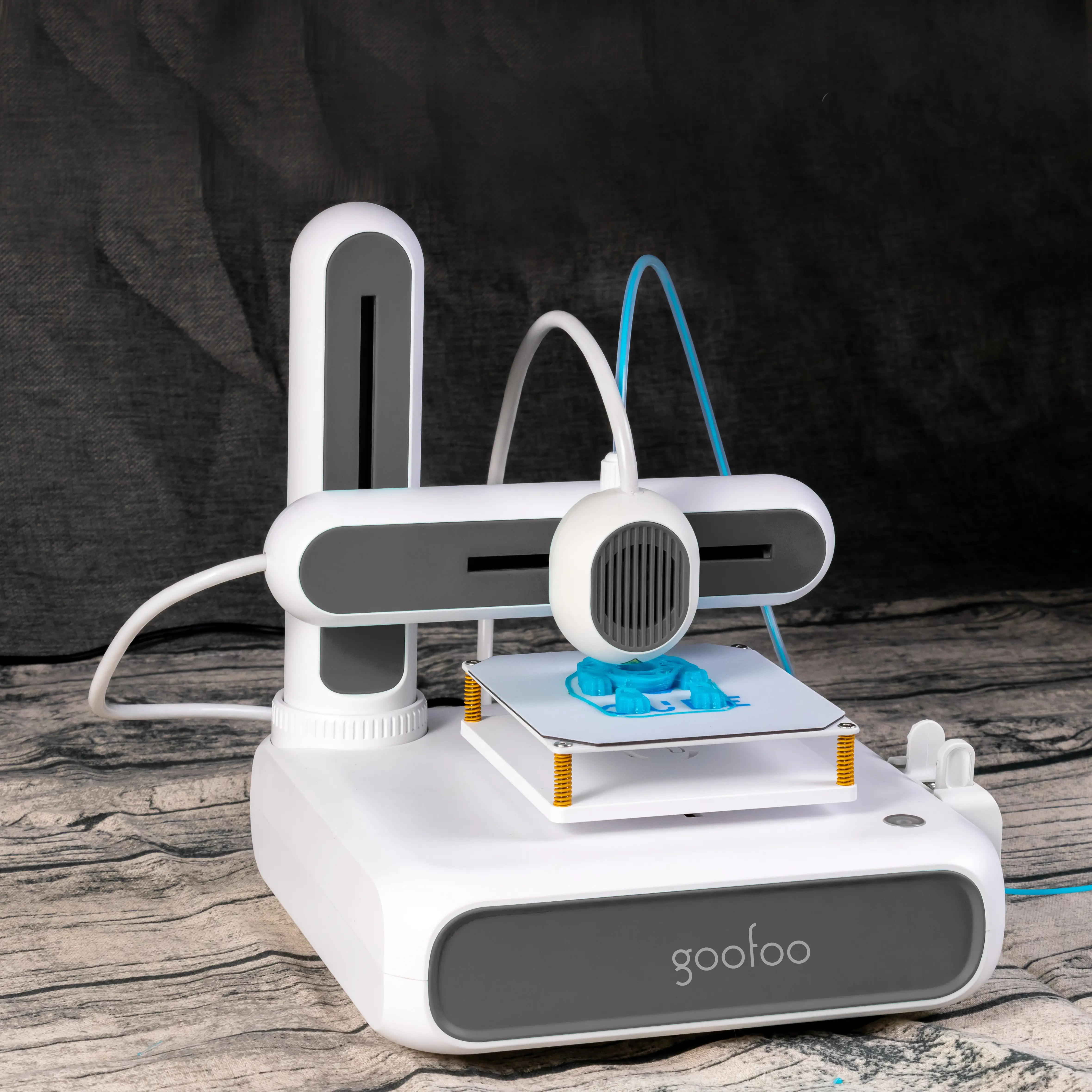 Mini Tự động san lấp mặt bằng máy in 3D người mới bắt đầu nhập cảnh cấp độ tiếng ồn thấp sử dụng PLA TPU 1.75mm Filament in Kích thước 80*80*80mm