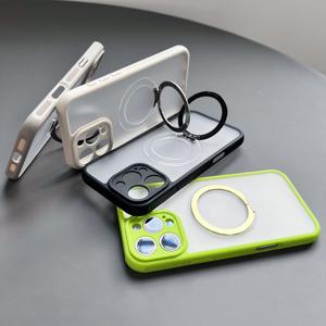 Coque pour 16 Pro Max en TPU+PC, design professionnel, antichoc, translucide, finition mate, support métallique, dissipation de chaleur - Product Image 3