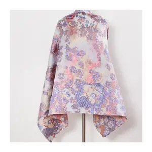 Fashion Polyester Metallic Yarn Dyed Positional Jacquard Fabric for Sewing Women Dress