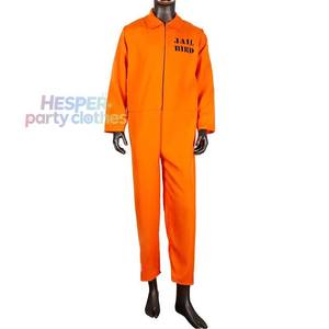 Disfraz de Cosplay de Mardi Gras de HP para Hombre, Mono de Poliéster Naranja de Prisionero para Fiestas de Halloween - Product Image 1