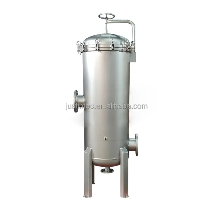 Diatomacious Earth Filtration 40inch 60inch 2 3 4 5 6 7 8 9 Elements Stainless Steel High Flow Filter Housing