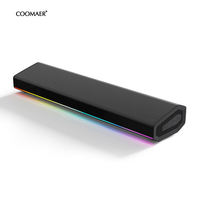 Haut-parleur stéréo RGB sans fil, portable, coloré, avec carte son pour téléphone portable, PC, jeux, ordinateur