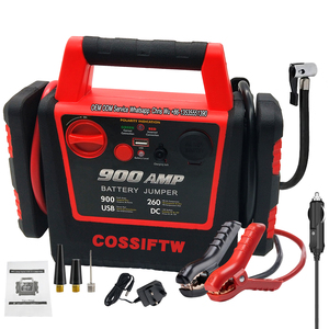 COSSIFTW Démarreur de voiture 900 Amp Peak <span class=keywords><strong>Booster</strong></span> 12V 10000mAh 260PSI Compresseur d'air Batterie Pack - Product Image 2