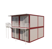 Maison préfabriquée pliable économique, cabane modulaire pliable à faible coût pour l'hébergement temporaire sur chantier