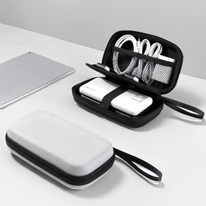 Bolsa de almacenamiento digital, organizador portátil de 18x10x6cm para viajes, accesorios de datos y cables, estuche de nailon - Product Image 4