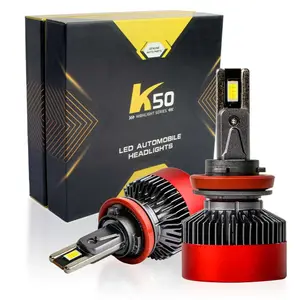 K50 12V Car 9005 LED headlight CSP 3570 chip 55W lighting H4 H11 HB3 Auto headlights H7canbus Car Lights