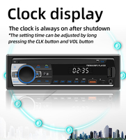Radio Mobil BQCC 1DIN MP3 Player Dual USB Stereo RCA Audio Output 12V FM/TF/AUX Radio Power Off Memory Wire Protection