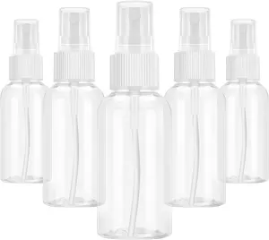 10ML 30 ML 50ML 60ML 75ML 80ML 100ML 500ML Rafraîchisseur de parfum en plastique PET transparent Alchhol Vaporisateur de poche