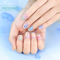 SG série 100 + Nail Art autocollants décalcomanies 3D fleurs océan autocollant paillettes conceptions pour femmes filles enfants bricolage