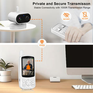 Monitor <span class=keywords><strong>de</strong></span> Video para Personas Mayores con Control Remoto, Pantalla LCD <span class=keywords><strong>de</strong></span> 2.8 Pulgadas, 720P, Visión Nocturna, Audio Bidireccional, Detección <span class=keywords><strong>de</strong></span> Sonido, Sirena Integrada para Cuidadores - Product Image 2