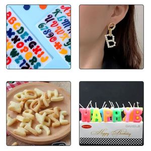 Custom Silicone Eco-Friendly Oven Safe Alphabet Mold <b>DIY</b> <b>Kit</b> for Cake Tools Pendant Earring Art Casting with Opp Bag - Product Image 5
