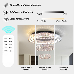 Fancy pha lê đèn chùm ánh sáng mặt dây chuyền K9 pha lê LED Đèn trần đèn hiện đại sang trọng đồ đạc - Product Image 4