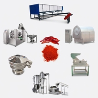Ligne de production de poudre de piment Épices Piment rouge Cannelle Masala Machine de fabrication de poudre de piment Prix