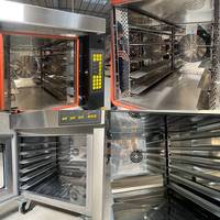 Four à pâtisserie professionnel combiné avec système d'air chaud et étuve à levure de haute qualité, adapté au pain, aux baguettes et plus encore