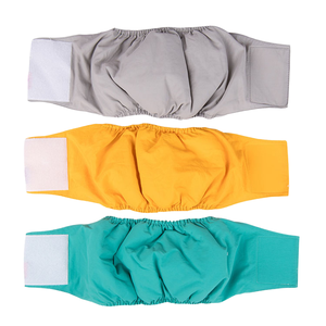 Bandes de ventre de chien écologiques lavables en fibre de polyester pour l'élimination des déchets d'animaux de compagnie couches pour chiens pour hommes - Product Image 1