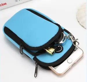 Promosyon telefon aksesuarları koşu spor kol çantası telefon kılıfı neopren kol bandı cep telefonu çanta