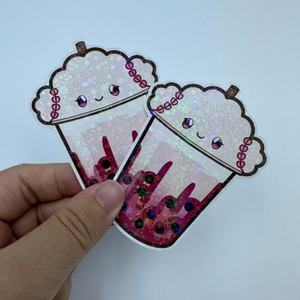 สติกเกอร์ไวนิลใส พิมพ์ลายตลก ขนาด 65x60 มม. สำหรับกล่องยา กล่องแซนวิช กล่องไส้กรอก กล่องขนมปัง กล่องหนังสือ กล่องแพนเค้ก  รับทำโลโก้ตามสั่ง - Product Image 4