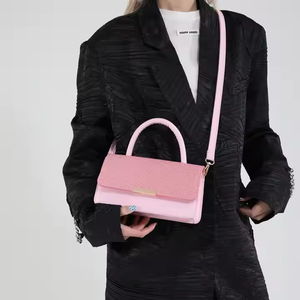 Nouveau Sac Bandoulière Tendance 2025 pour Femme, Petit Sac Carré à Poignée Supérieure, Fermeture Éclair, en PU, Style Élégant, Vente en Gros de Sacs Messager - Product Image 3