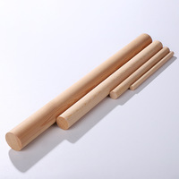 In-stock Wholesale Dongyang Woodcarving Wooden Sticks Solid Rods American-style Modern Minimalist Luxury DIY Craft Timber