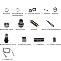 Ponceuse à ongles électrique professionnelle de luxe à moteur brossé conique 30000 tr/min, prise UK, couple élevé
