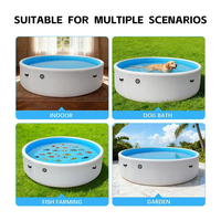 Piscine gonflable grande taille personnalisable, installation facile, avec kits de réparation pour jardin extérieur et plaisir des vacances